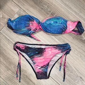 Made in Brazil Rio‎ strapless bikini set colorful